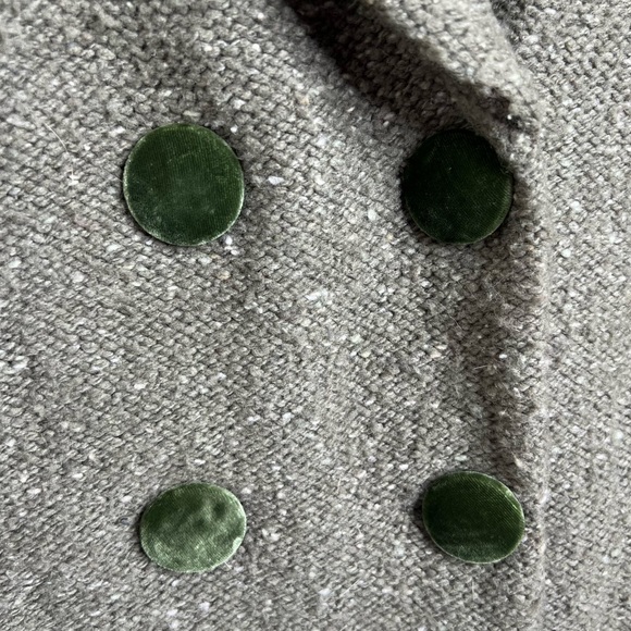 Anthropologie Olive Green Wool Blend Blazer - Picture 2 of 12
